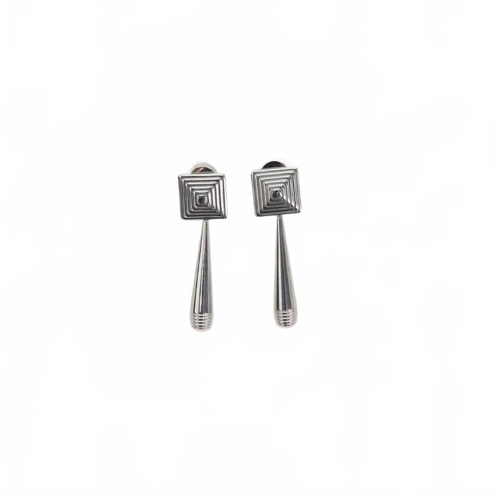 NEW HEAVEN MAYHEM women's iris earrings in silver